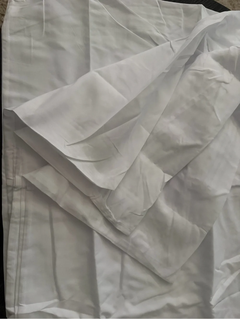 Classic White Pillowcase Set with Embroidered Border - 4 Pack